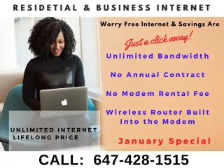 high speed Unlimited internet plan, business phone, home phone