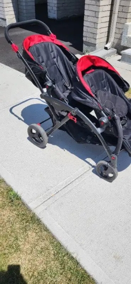 Contours Double Stroller Red/Black