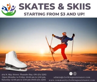 Skis, Skates, and Accessories start as low as $3.99 &up!