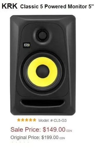KRK Studio Monitor Speaker Blowout! LOWEST PRICE EVER!