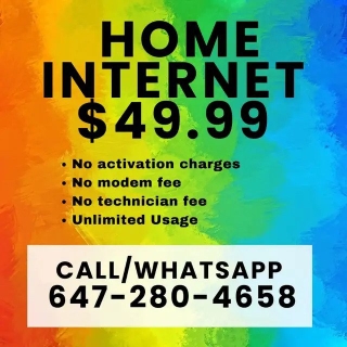 Unlimited Home Internet Plan | 647-280-4658