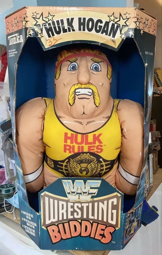 WWF Tonka Wrestling Buddies Hulk Hogan Plush Figure LJN MIB WWE
