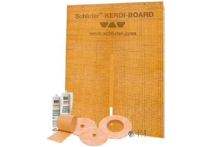 Schluter Systems Kerdi Board Waterproof Shower Kit, Model KBKIT (Kerdi Board Panes, Band, Seals, Fix, Washers & Screws)
