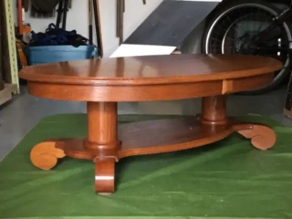 Solid oak antique style coffee table
