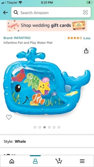 Like new baby water playmat