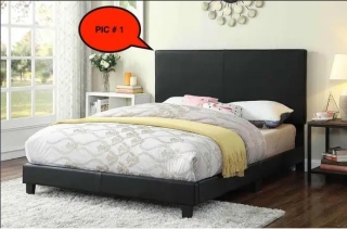 MISSISSAUGA BEDS â€“ QUEEN / DOUBLE SIZE LEATHER BED FOR $229 ONLY